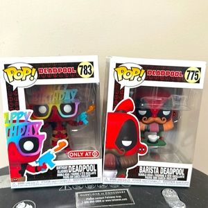 Funko Deadpool 783 & 775 collection!! Happy Birthday edition 🎈 New In box!!!